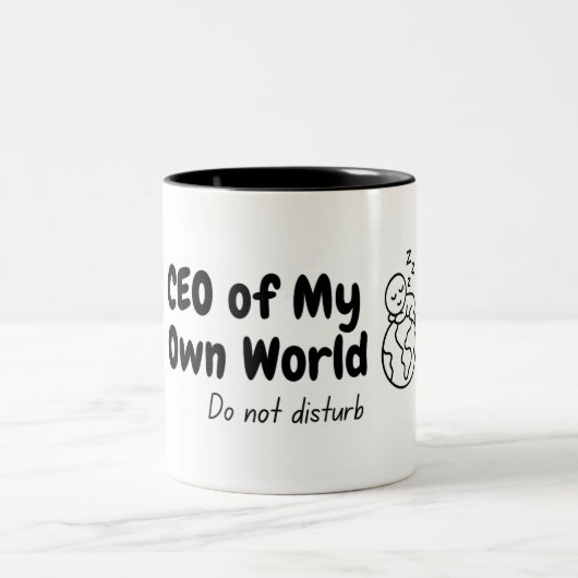 Tasse 2 Couleurs PDG Mug, sentiments introvertis. (Centre)