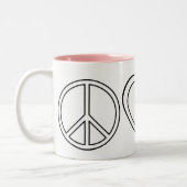 Tasse 2 Couleurs Peace Love Babies (Gauche)