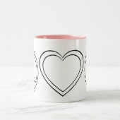 Tasse 2 Couleurs Peace Love Babies (Centre)