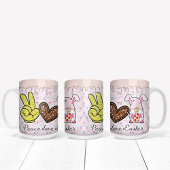 Tasse 2 Couleurs Peace Love Gnome de Pâques