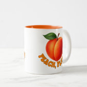 Tasse 2 Couleurs Peach Please Funny Two-toned (Devant droit)