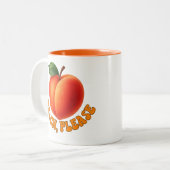 Tasse 2 Couleurs Peach Please Funny Two-toned (Devant gauche)