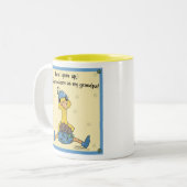 Tasse 2 Couleurs Peachick Handsome comme grand-père (Devant gauche)