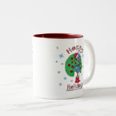 Tasse 2 Couleurs Peacock (Devant droit)