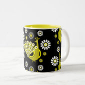 Tasse 2 Couleurs Peacock Bird Art graphique (Devant droit)