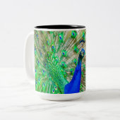 Tasse 2 Couleurs Peacock Plumage (Devant gauche)