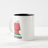 Tasse 2 Couleurs Peanuts | Snoopy fait la sieste (Devant gauche)