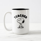 Tasse 2 Couleurs Peanuts | Snoopy Turns Teacher (Gauche)