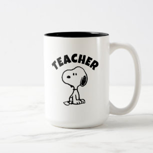 Tasse 2 Couleurs Peanuts   Snoopy Turns Teacher