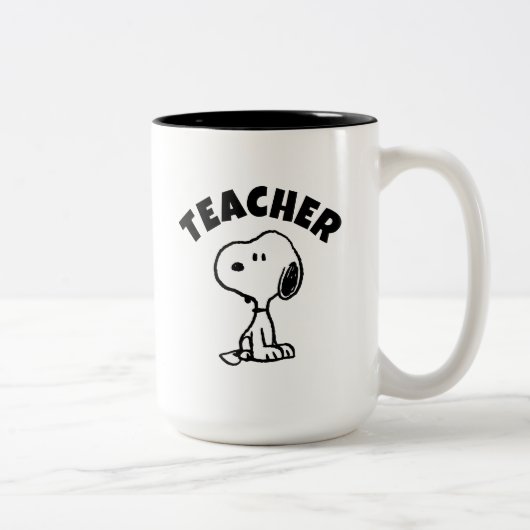 Tasse 2 Couleurs Peanuts | Snoopy Turns Teacher (Droit)
