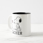 Tasse 2 Couleurs PEANUTS | Snoopy & Woodstock Teacher (Devant gauche)