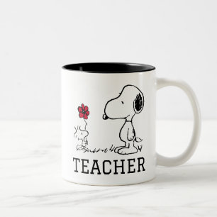 Tasse 2 Couleurs PEANUTS   Snoopy & Woodstock Teacher