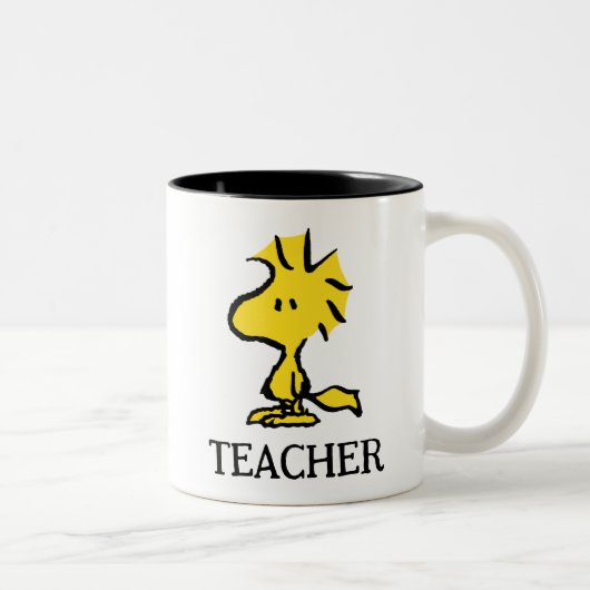 Tasse 2 Couleurs Peanuts | Woodstock Teacher (Droit)