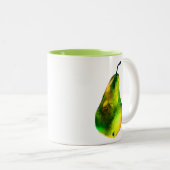 Tasse 2 Couleurs Pear art mignon aquarelle fruit (Devant droit)