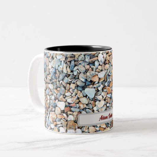 Tasse 2 Couleurs Pebble Stone design (Devant gauche)