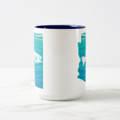 Tasse 2 Couleurs Pêche à la vague de l'Arizona (Centre)