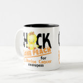 Tasse 2 Couleurs Pêche allée par poussin utérin 2 de Cancer (Devant gauche)