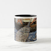 Tasse 2 Couleurs Pêche avec un filet (Centre)