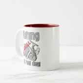 Tasse 2 Couleurs Pêche Bluegill L'affaire Reel Sérieux Pêche (Devant gauche)