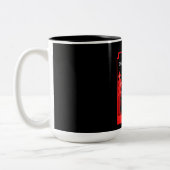 Tasse 2 Couleurs Pêche canadienne modifiable (Gauche)