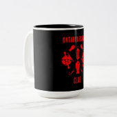 Tasse 2 Couleurs Pêche saumon Canada (Devant gauche)