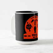 Tasse 2 Couleurs Pêche Saumon sauvage (Devant gauche)