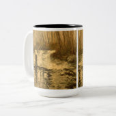 Tasse 2 Couleurs Pêcheur de mouche (Devant gauche)