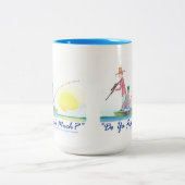 Tasse 2 Couleurs Pêchez-vous beaucoup ? (Centre)