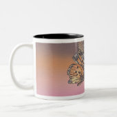 Tasse 2 Couleurs Peignant dépeindre le papillon en vol (Gauche)