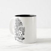 Tasse 2 Couleurs Peignant les roses rouges (Devant gauche)