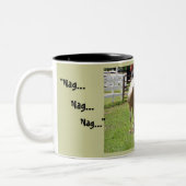 Tasse 2 Couleurs Peignez la jument et le poulain (Gauche)