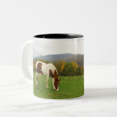 Tasse 2 Couleurs Peignez le cheval (Devant gauche)
