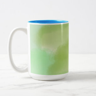 Tasse 2 Couleurs peinture abstraite à l'aquarelle