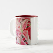 Tasse 2 Couleurs Peinture d'aquarelle Stargazer rose lièvre (Devant gauche)