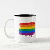 Tasse 2 Couleurs Peinture d'arc-en-ciel (Gauche)