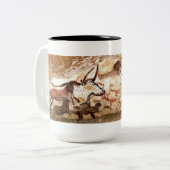 Tasse 2 Couleurs Peinture de caverne de Lascaux : Taureaux (Devant gauche)