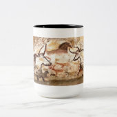 Tasse 2 Couleurs Peinture de caverne de Lascaux : Taureaux (Centre)