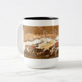 Tasse 2 Couleurs Peinture de caverne de Lascaux : Taureaux (version (Devant gauche)