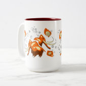 Tasse 2 Couleurs Peinture de caverne gigantesque avec Entoptics (Devant gauche)