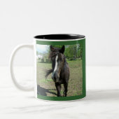 Tasse 2 Couleurs Peinture de cheval (Gauche)