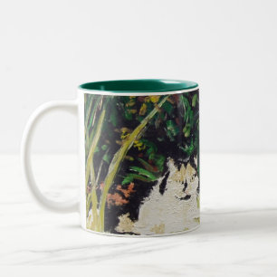 Tasse 2 Couleurs Peinture de pantoufles