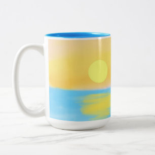 Tasse 2 Couleurs peinture de paysage naturel