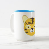 Tasse 2 Couleurs peinture de tigre (Devant gauche)