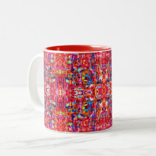 Tasse 2 Couleurs Peinture de vagues abstraites colorées mignonnes