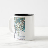 Tasse 2 Couleurs Peinture de vigne (Devant gauche)