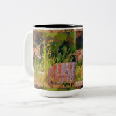 Tasse 2 Couleurs Peinture d'été sur la faune de Coyote (Devant gauche)