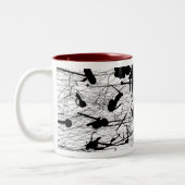 Tasse 2 Couleurs Peinture noire originale d'éclaboussure (Gauche)