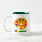 Tasse 2 Couleurs Peinture Palette (Gauche)