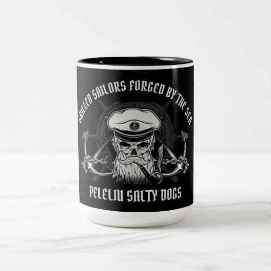 TASSE 2 COULEURS PELELIU SAILORS / CHIENS DE VENTE (Centre)