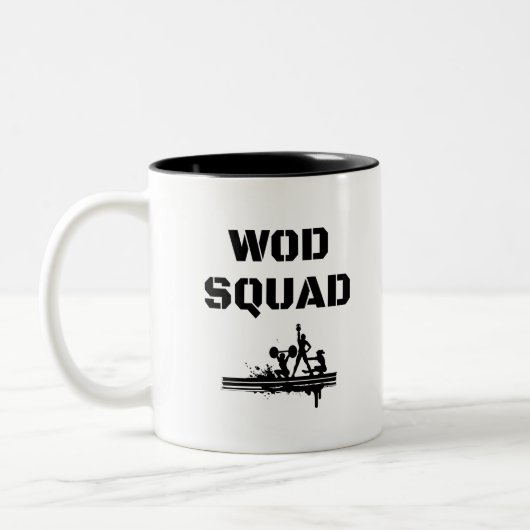 Tasse 2 Couleurs PELOTON de WOD - unique Crossfit-Inspiré (Gauche)